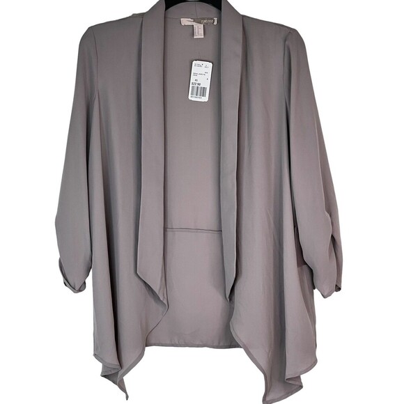 Forever 21 Contemporary Gray 3/4 Sleeve Open Light Weight Jacket Size XS - Picture 1 of 7